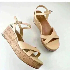 NWOT Franco Sarto Cork-Wrapped Wedge
Shoes, Size: 9